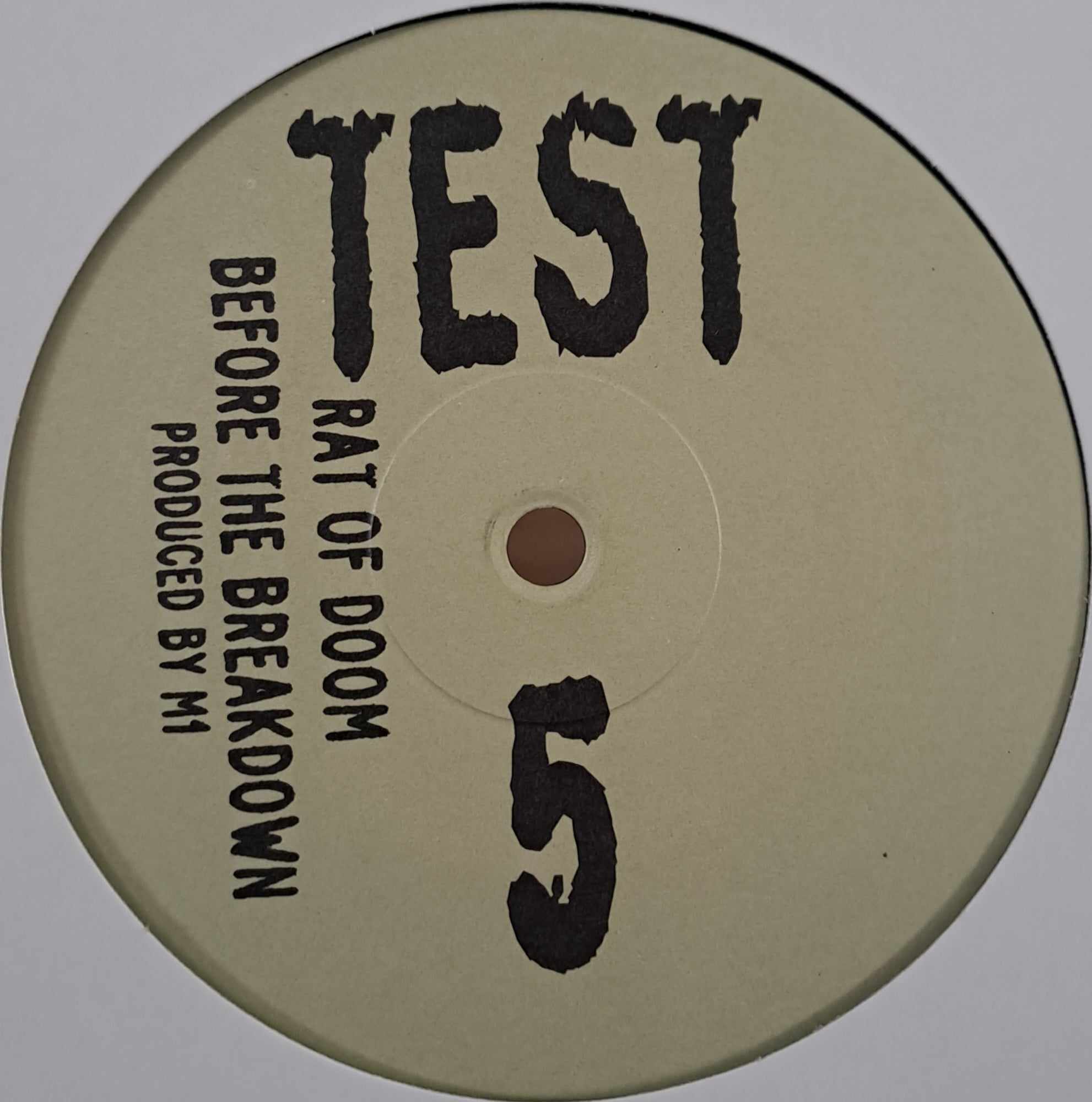 Test 5 - vinyle Expérimentale